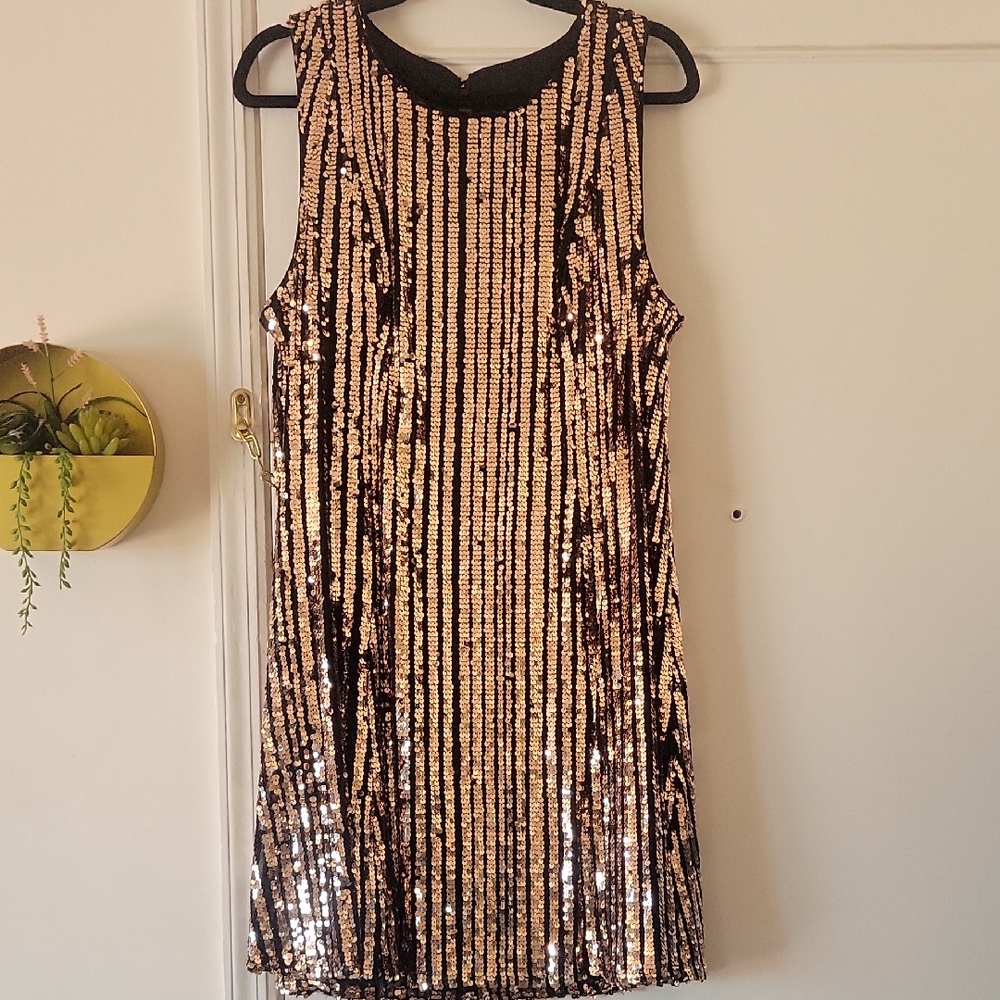 Torrid Champagne Sparkle Dress